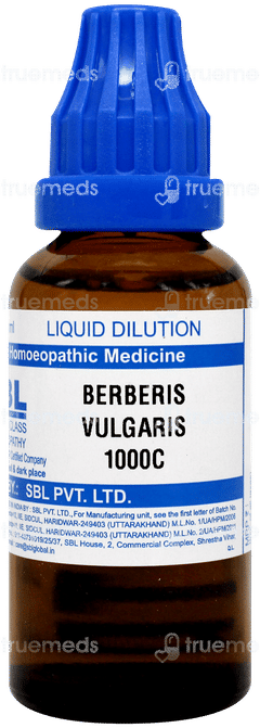 Sbl Berberis Vulgaris 1000 C Dilution 30 ML