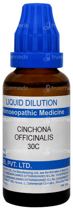 Sbl Cinchona Officinalis 30c Dilution 30ml