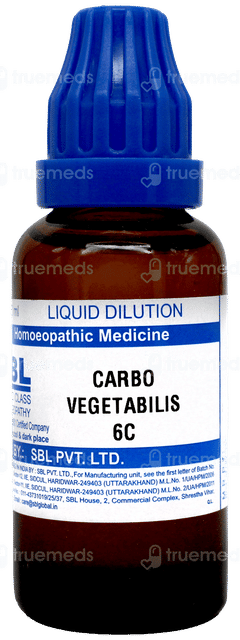 Sbl Carbo Vegetabilis 6c Dilution 30ml Sbl Carbo Vegetabilis 6c Dilution 30ml