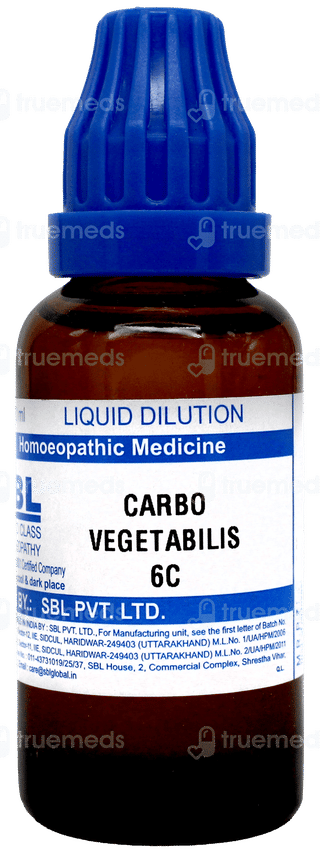 Sbl Carbo Vegetabilis 6c Dilution 30ml