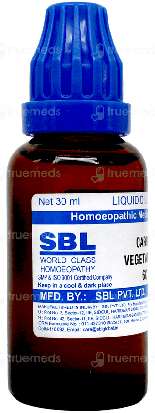Sbl Carbo Vegetabilis 6c Dilution 30ml