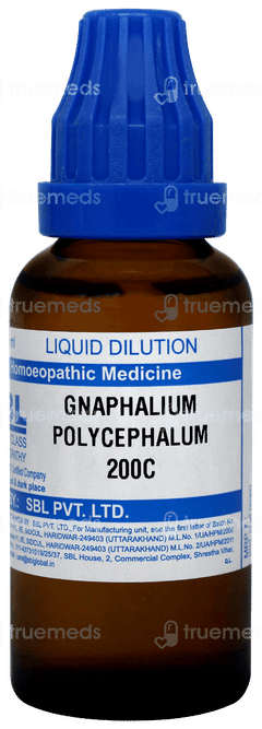 Sbl Gnaphalium Polycephalum 200c Dilution 30ml