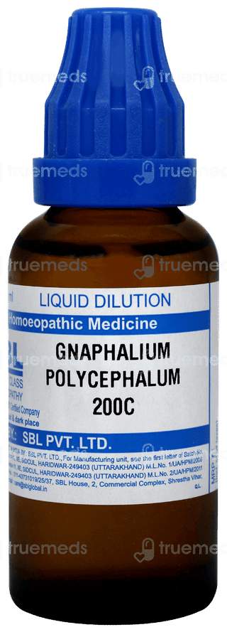 Sbl Gnaphalium Polycephalum 200c Dilution 30ml