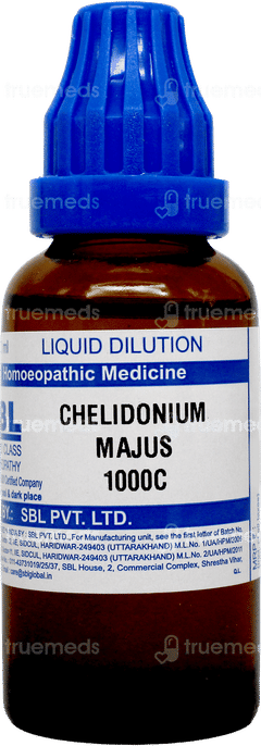 Sbl Chelidonium Majus 1000c Dilution 30ml