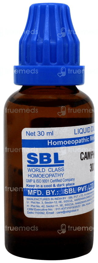 Sbl Camphora 30c Dilution 30ml