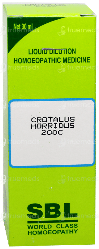 Sbl Crotalus Horridus 200 C Dilution 30 ML