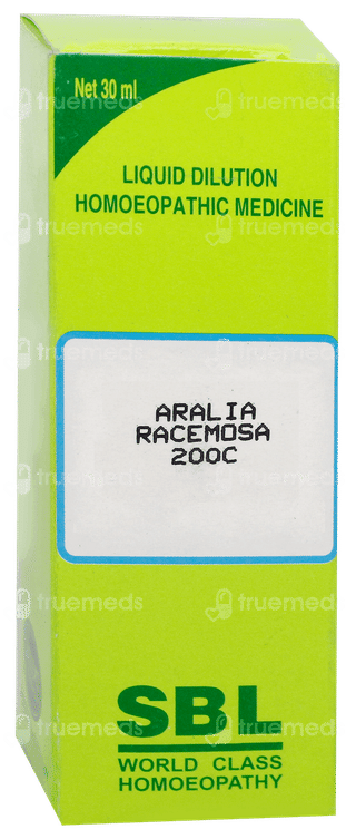 Sbl Aralia Racemosa 200c Dilution 30ml