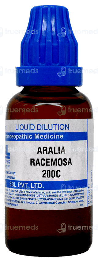Sbl Aralia Racemosa 200c Dilution 30ml