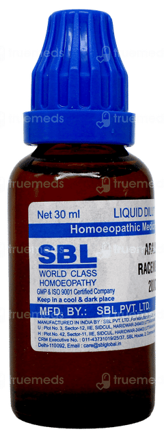 Sbl Aralia Racemosa 200c Dilution 30ml