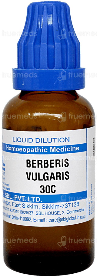 Sbl Berberis Vulgaris 30c Dilution 30ml