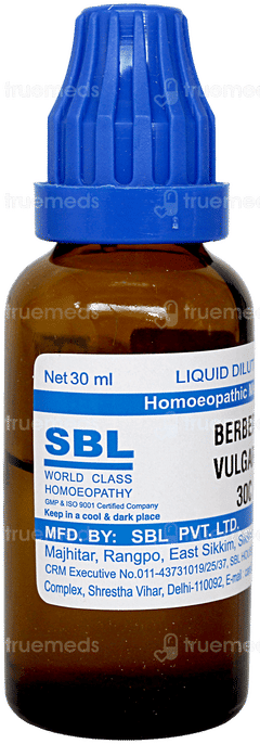 Sbl Berberis Vulgaris 30c Dilution 30ml