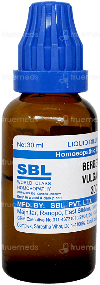 Sbl Berberis Vulgaris 30c Dilution 30ml