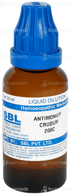 Sbl Antimonium Crudum 200c Dilution 30ml