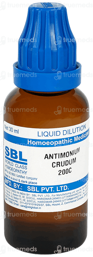 Sbl Antimonium Crudum 200 C Dilution 30 ML