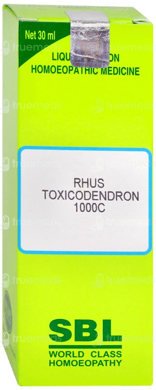 Sbl Rhus Toxicodendron 1000c Dilution 30ml