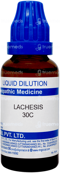Sbl Lachesis 30 C Dilution 30 ML