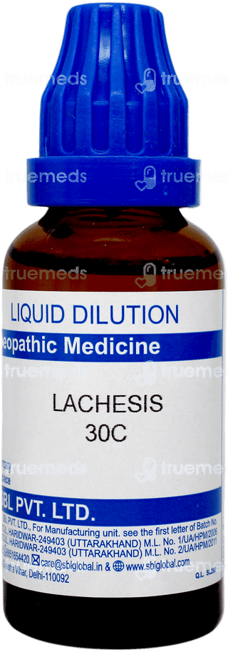 Sbl Lachesis 30 C Dilution 30 ML