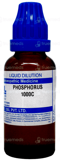 Sbl Phosphorus 1000c Dilution 30ml Sbl Phosphorus 1000c Dilution 30ml
