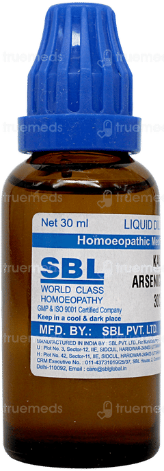 Sbl Kali Arsenicosum 30c Dilution 30ml
