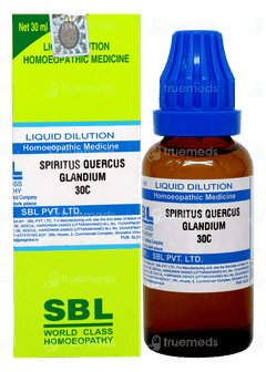 Sbl Spiritus Quercus Glandium 30c Dilution 30ml