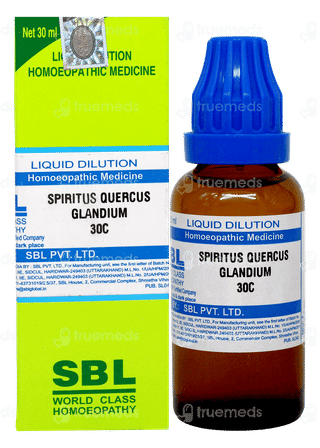 Sbl Spiritus Quercus Glandium 30c Dilution 30ml