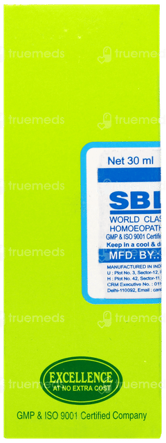 Sbl Spiritus Quercus Glandium 30c Dilution 30ml