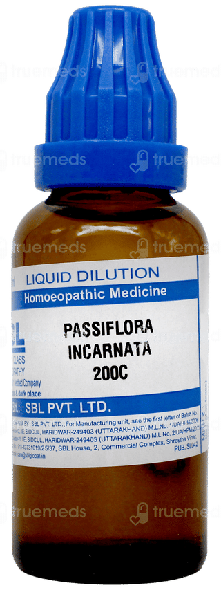 Sbl Passiflora Incarnata 200 C Dilution 30 ML