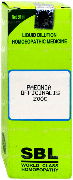 Sbl Paeonia Officinalis 200c Dilution 30ml Sbl Paeonia Officinalis 200c Dilution 30ml