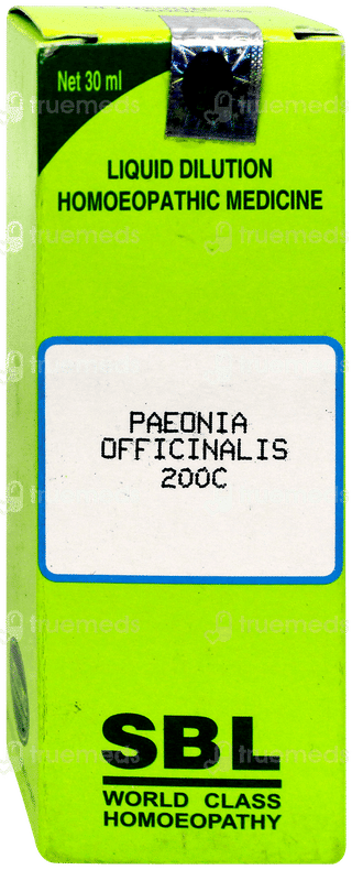 Sbl Paeonia Officinalis 200c Dilution 30ml