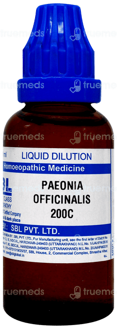 Sbl Paeonia Officinalis 200c Dilution 30ml Sbl Paeonia Officinalis 200c Dilution 30ml