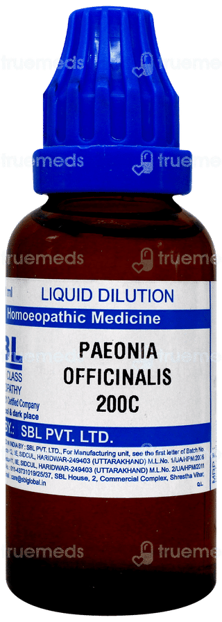 Sbl Paeonia Officinalis 200c Dilution 30ml