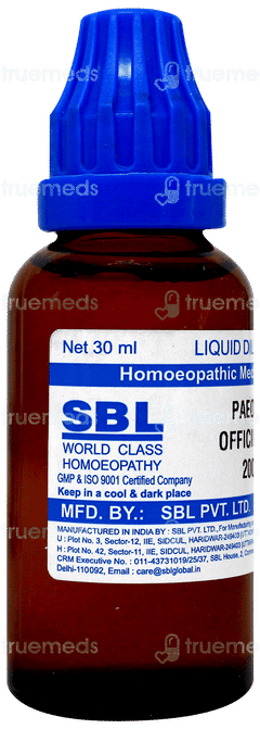 Sbl Paeonia Officinalis 200c Dilution 30ml Sbl Paeonia Officinalis 200c Dilution 30ml