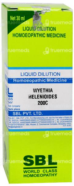 Sbl Wyethia Helenioides 200 C Dilution 30 ML