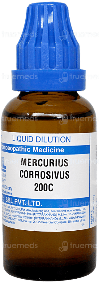 Sbl Mercurius Corrosivus 200c Dilution 30ml