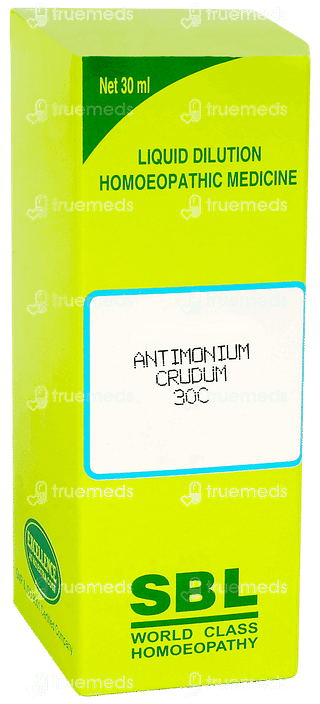 Sbl Antimonium Crudum 30c Dilution 30ml