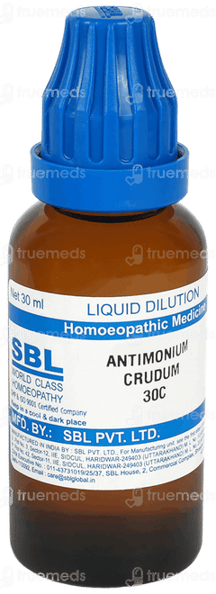 Sbl Antimonium Crudum 30c Dilution 30ml
