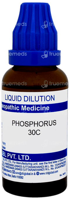 Sbl Phosphorus 30c Dilution 30ml