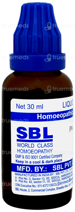 Sbl Phosphorus 30c Dilution 30ml