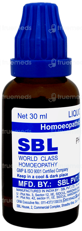 Sbl Phosphorus 30c Dilution 30ml