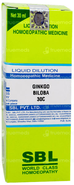 Sbl Ginkgo Biloba 30 C Dilution 30 ML