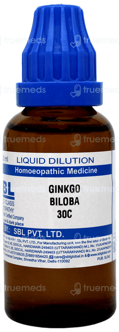 Sbl Ginkgo Biloba 30 C Dilution 30 ML
