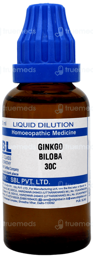 Sbl Ginkgo Biloba 30 C Dilution 30 ML