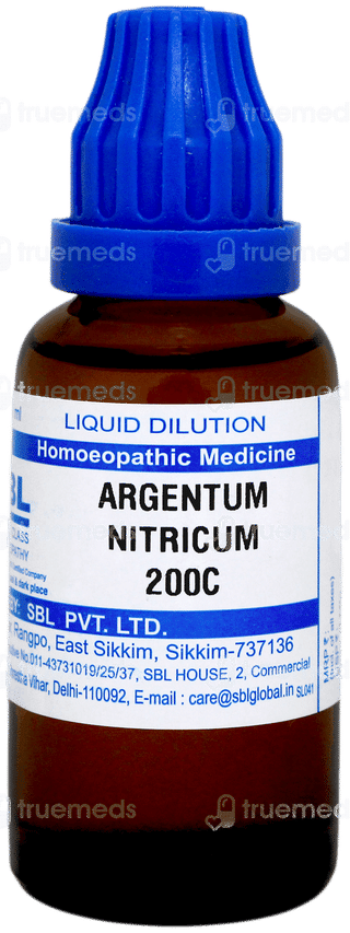 Sbl Argentum Nitricum 200c Dilution 30ml