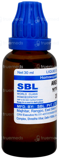 Sbl Argentum Nitricum 200c Dilution 30ml