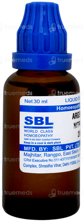 Sbl Argentum Nitricum 200c Dilution 30ml