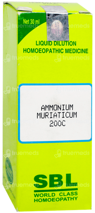 Sbl Ammonium Muriaticum 200C Dilution 30Ml
