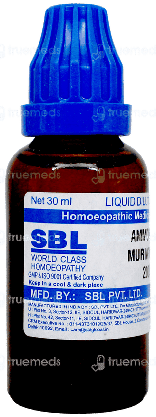 Sbl Ammonium Muriaticum 200C Dilution 30Ml