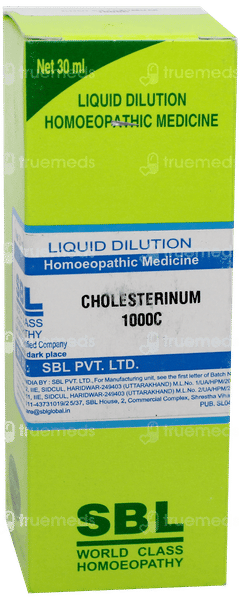 Sbl Cholesterinum 1000c Dilution 30ml