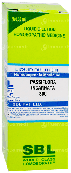 Sbl Passiflora Incarnata 30 C Dilution 30 ML