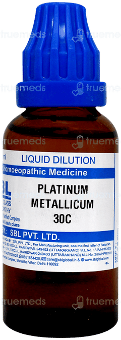 Sbl Platinum Metallicum 30 C Dilution 30 Ml Sbl Platinum Metallicum 30 C Dilution 30 Ml